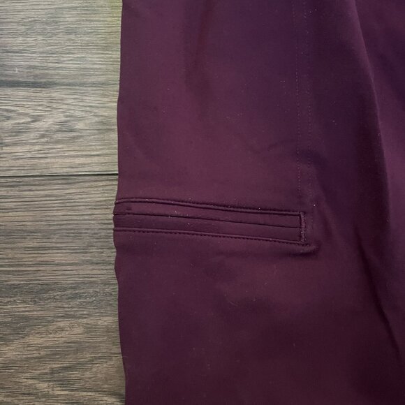 Duluth Trading Company Women XXL x 31 Burgandy Maroon Red Yoga Leggings Wide Leg - Picture 5 of 9